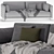 Elegant DItre Italia Krisby Sofa 3D model small image 7