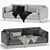 Elegant DItre Italia Krisby Sofa 3D model small image 8