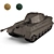 Authentic Panzer Tank Model Kit 3D model small image 1