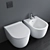 Advanced AquaBlade Wall Hung WC 3D model small image 3