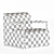 Sleek Mica Accent Chair 3D model small image 5
