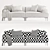 Modern Quartz Sofa: Compact & Stylish 3D model small image 3