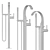 Cyo Dornbracht | Freestanding Bath Mixer 3D model small image 4