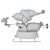 Santa Snoopy Christmas Statue 3D model small image 3