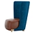 Robicara Club Chair: Classic Modern Design 3D model small image 2
