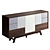 Elegant Walnut Sideboard: Stonebutterfly 3D model small image 4