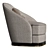 Elegant Samara Armchair: Pristine Comfort 3D model small image 2