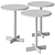 Bautier Cafe Table: Minimalist Design 3D model small image 2