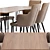 Modern Benza Dining Chair and Russo Table Set 3D model small image 2