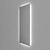 Title: Soars Illuminated Matte Edge Mirror 3D model small image 2