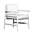 Elegant Teresina Armchair: Unmatched Comfort 3D model small image 3