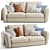 Cozy Squeeze 2-Seater Sofa 3D model small image 1