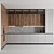 Sleek Modern Kitchen-002 3D model small image 2