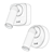 Compact Minimalist Wall LED 3D model small image 4