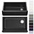 Kohler Whitehaven Enamelled Cast Iron Sink 3D model small image 1