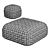 Paola Lenti TOBIT Pouf 3D model small image 2