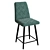 Arion Bar Light OM: Stylish and Comfortable Metal Bar Stool with Soft Seat 3D model small image 1