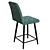 Arion Bar Light OM: Stylish and Comfortable Metal Bar Stool with Soft Seat 3D model small image 2