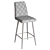 Arion Bar Hard OM - Stylish Metal Legged Upholstered Stool 3D model small image 5