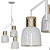 Sleek Nordland Pendant Light 3D model small image 1