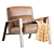 Elegant Nicoline Armchair: Contemporary Luxury for Your Home 3D model small image 1