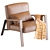 Elegant Nicoline Armchair: Contemporary Luxury for Your Home 3D model small image 3