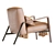 Elegant Nicoline Armchair: Contemporary Luxury for Your Home 3D model small image 4