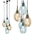 Nordic Glass Pendant Lights for Stylish Illumination 3D model small image 1