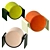 Sleek Fiberglass Stools by Asa Pingree 3D model small image 2