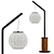 Modern Ceramic Metal Lamp - Roche Bobois MEI 3D model small image 8