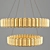 Elegant Crystal Chandelier Light 3D model small image 3