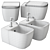 Vallone Quad WC Bidet: Modern Elegance for Unparalleled Comfort 3D model small image 2