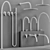 Luxury Cocoon JP Bathroom Faucet 3D model small image 6