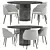 Bonaldo Dining Set: Miss My Way 3D model small image 1