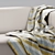 Klippan Ikea Sofa with Throw 3D model small image 6