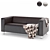Klippan Ikea Sofa with Throw 3D model small image 15