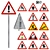 Warning Sign Set - 3 Pack 3D model small image 1