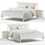 Elegant IKEA Idanas Bed Set 3D model small image 2