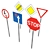 Priority Road Signs Set 3D model small image 3