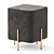 Modern Gold Stool CORNO 3D model small image 3