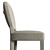 Elegant Diamond Quilted Bar Stool 3D model small image 4