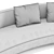 Gallotti & Radice Audrey: Luxurious 3.2m Sofa 3D model small image 3