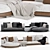 Minotti Connery Modular Sofa: Stylish and Versatile Seating 3D model small image 1