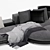 Minotti Connery Modular Sofa: Stylish and Versatile Seating 3D model small image 2