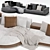 Minotti Connery Modular Sofa: Stylish and Versatile Seating 3D model small image 5