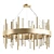 Belleza Crystal Round Chandelier 3D model small image 1