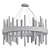 Belleza Crystal Round Chandelier 3D model small image 2