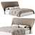 Elegant Giorgetti ALTEA Double Bed 3D model small image 1