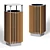 QuinBin: Stylish and Secure Waste Bins 3D model small image 1