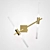Agnes Wall 4 Light Gold 3D model small image 2